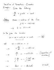 Image result for Variation of Parameters Form