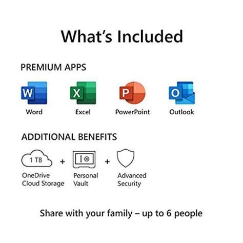 Microsoft Office 365 Personal for 1 user (Windows/Mac), 12-month / 1 ...