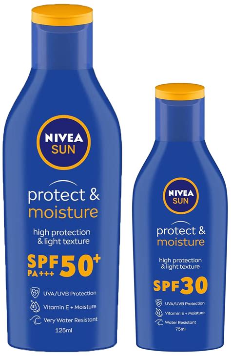 Nivea Sun Protect And Moisture 125Ml Spf 50 Sunscreen & Sun Protect And ...