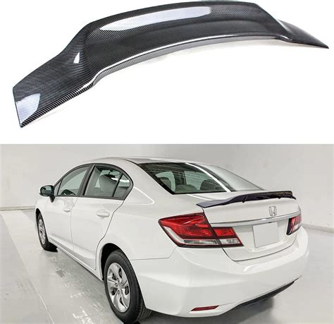 Buy R Style High Kick Duckbill Carbon Fiber Look Trunk Lid Spoiler Wing ...