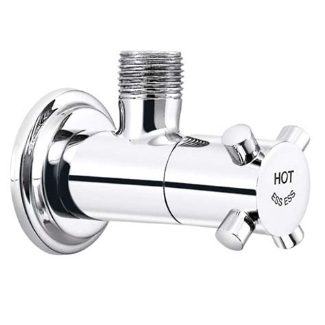 ESS ESS Echo Series Brass Angular Stop Cock With Wall Flange (Chrome ...