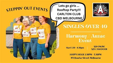 Single Over 40 | Melbourne Social Rooftop Event Party | Average 100 ...