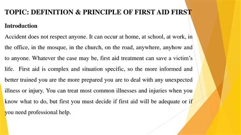 Image result for First Aid Definition