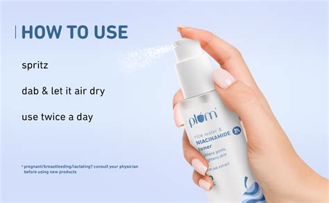 Buy Plum 3% Niacinamide & Rice Water Face Toner | Alcohol-Free Toner ...