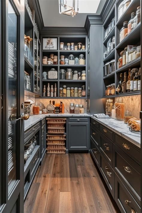 Feast Your Eyes: 50 Custom Kitchen Pantry Designs That Will Absolutely Blow Your Mind | Kitchen ...