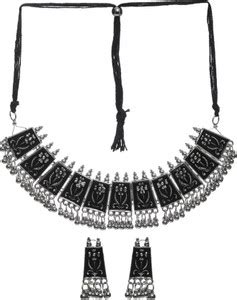 JOMEE Oxidised Silver Silver Jewellery Set Price in India - Buy JOMEE ...