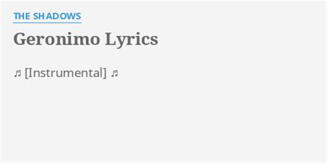 Image result for Shadows Geronimo Tutorial Rhythm