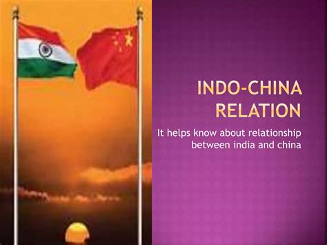 India china relation | PPTX