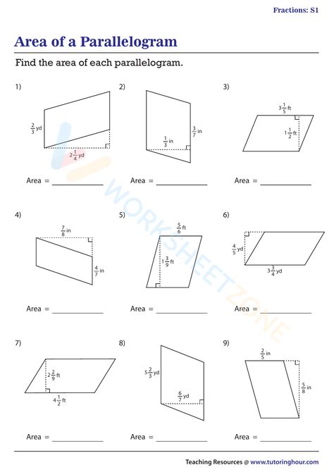 Image result for Parallelogram Area Problems