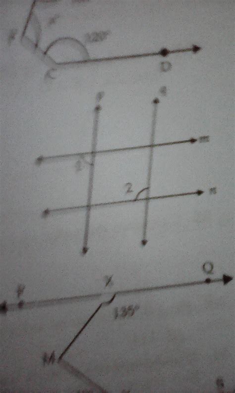 if m || n and p || q if angle 1 =75 prove that angle 2=angle 1+1/3 of a ...