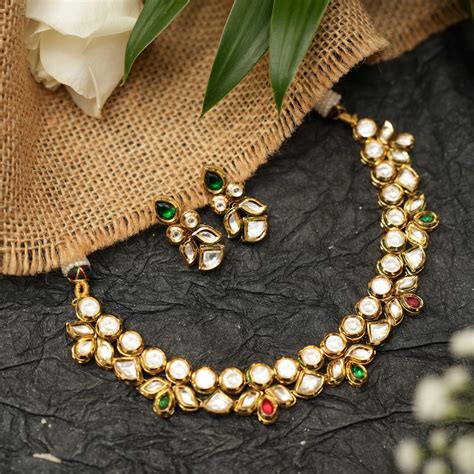 Kundan Necklace | Polki Necklace | Trendy Jewellery Set