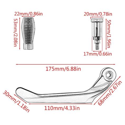 AllExtreme EXUL2GR Universal 7/8" CNC Protector Handlebar Brake Clutch ...