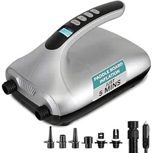 20PSI High Pressure SUP Electric Air Pump,Dual Stage Inflation Paddle ...