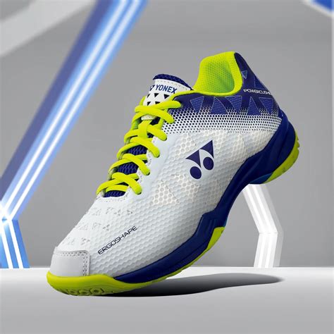 Buy now YONEX SHB 50 Badminton Shoes - Unisex, White/Blue – InstaSport