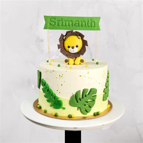 Jungle Baby Lion Cake