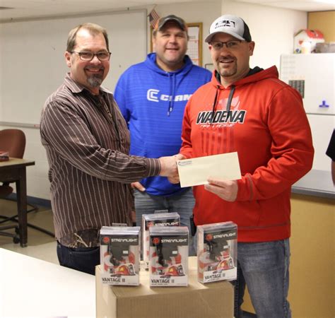 Karvonen Funeral donates helmet lights to Wadena Fire Department ...