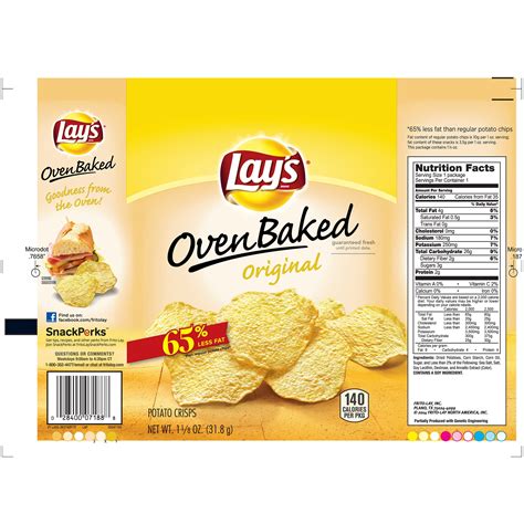 Frito Lay Baked Chips Nutrition Facts – Besto Blog