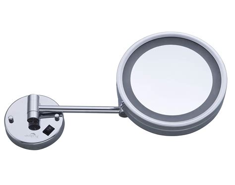 DOLPHY One Side 5X Magnifying LED Lighted Shaving and Makeup Mirror, 8 ...