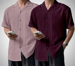 Coofandy Men Solid Casual Multicolor Shirt - Buy Coofandy Men Solid ...