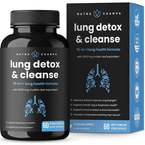 Buy Lung Detox & Cleanse | Mullein Leaf s | 15-In-1 Lung Formula for Respiratory, Immune & Mucus ...