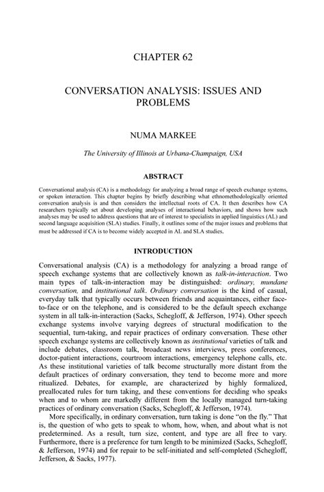 Conversation Analysis 的图像结果