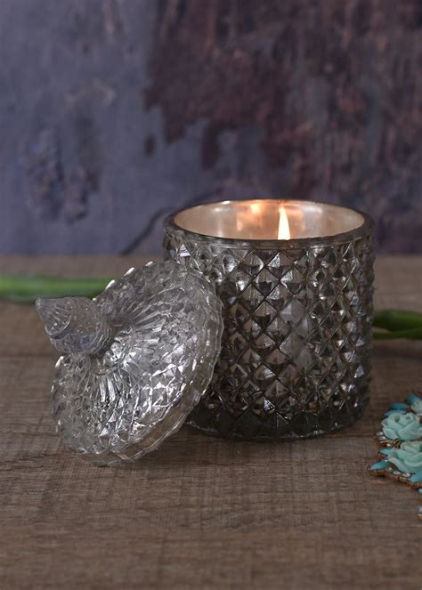 Get Roshni Diamond Shaped Glass Shiny Silver Finish (6 inches) at ...