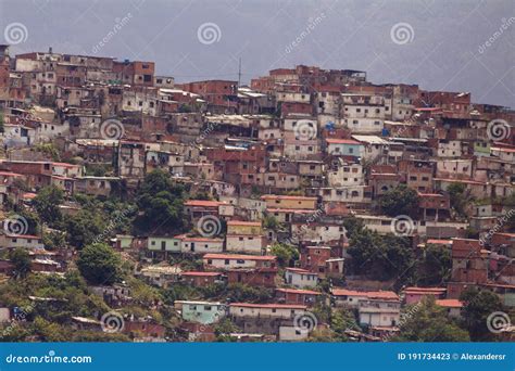 Awesome View of Artigas and Moran Slums in Green Hills Caracas Venezuela Stock Image - Image of ...