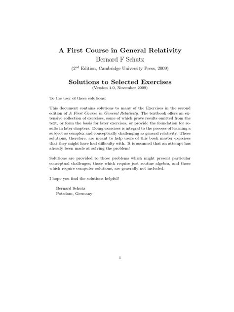Image result for First Course in General Relativity