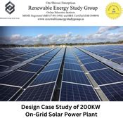 Design Case Study of 200KW On-Grid Solar Power Plant