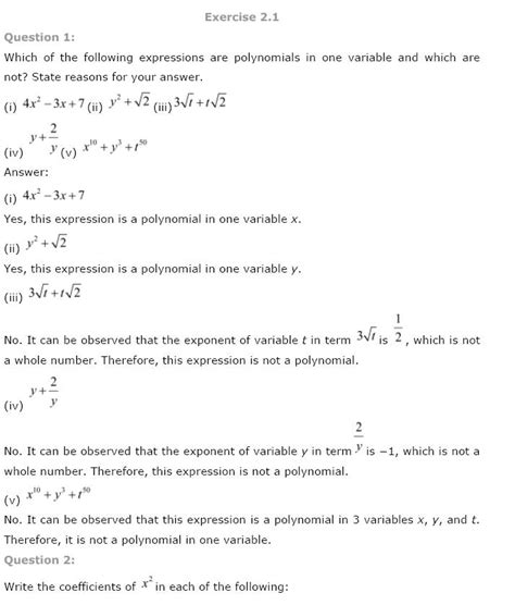 Image result for Case Study Question Class 9 Polynomials