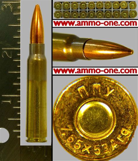 7.65x53mm Mauser Argentine, New FMJ, One Cartridge, not a box! - Ammo-One1