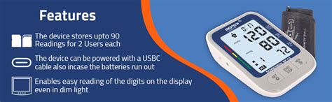 Medtech BP12 BL Portable Automatic Digital Blood Pressure BP Monitoring ...