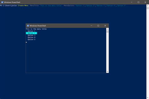 Image result for PowerShell Menu Script