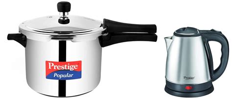 Prestige Popular Induction Base Stainless Steel Pressure Cooker, 5 ...