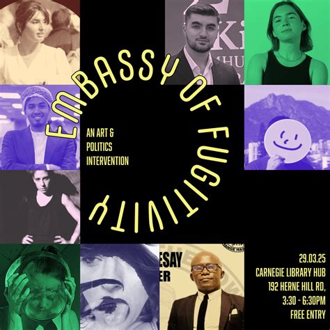 Embassy of Fugitivity - An Art and Politics Intervention - Carnegie Library Hub