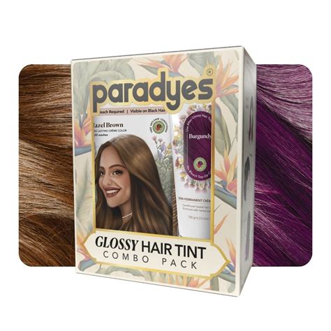 Buy Now Paradyes Bleach Hazel Burgundy Combo | Glossy, Long-Lasting ...
