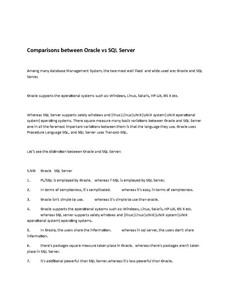 Image result for Syntax Comparison Between Oracle and Sparksql