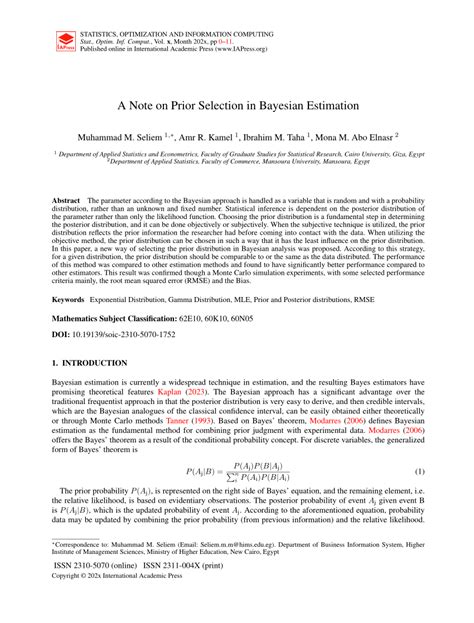 Bayesian Estimation Prior Probability 的图像结果