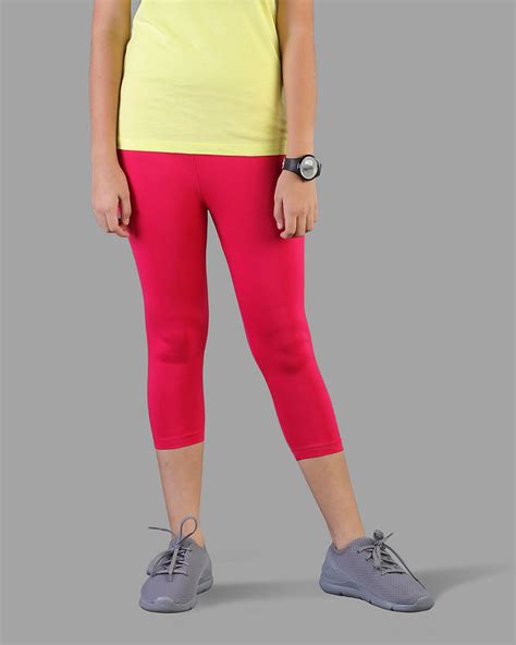 Kids Cotton Capri Legging - Pink Paradise