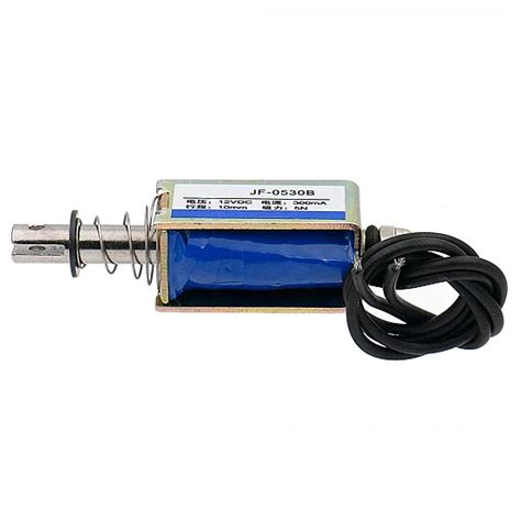JF-0530B DC 12V 1A 10mm 5N Push Pull Solenoid Electromagnet