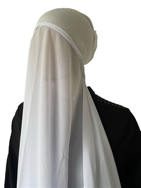 Tube Cap Attached Instant Hijab | Tube Cap Hijab – RF Abayas