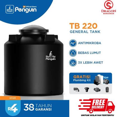 Jual Penguin Tangki | Toren | Tandon Air Tb 220 2250 Liter - Hitam ...