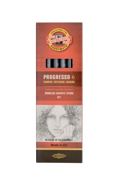 htconline.in| KOH-I-NOOR Progresso Graphite Pencils Set Of 6 (Water ...