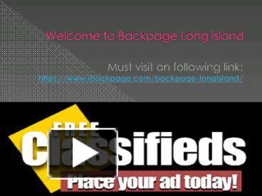 PPT - Backpage Long Island | Backpage Long Island PowerPoint ...