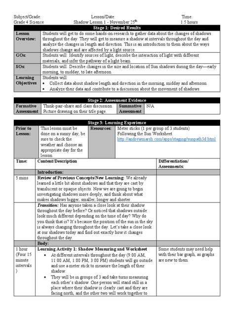 Shadows Lesson for Class 4 的图像结果
