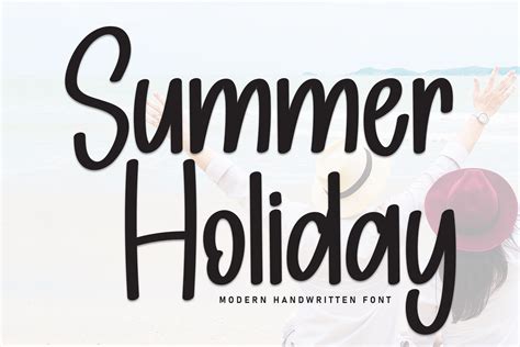 Summer Holiday Font by william jhordy · Creative Fabrica