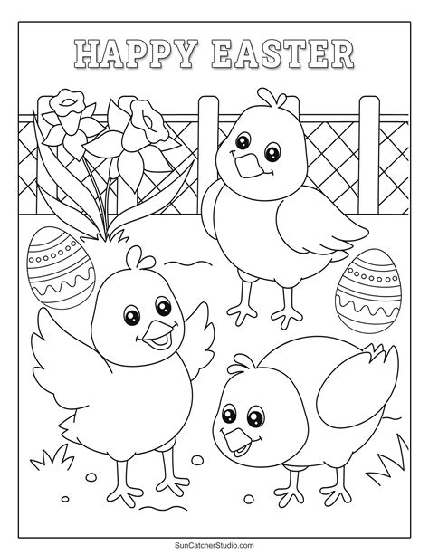Easter Coloring Pages and Coloring Sheets – Free Printables, Monograms ...