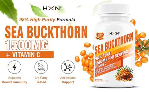 HXN Seabuckthorn Sea Buckthorn 1500mg -60 : Amazon.in: Health ...