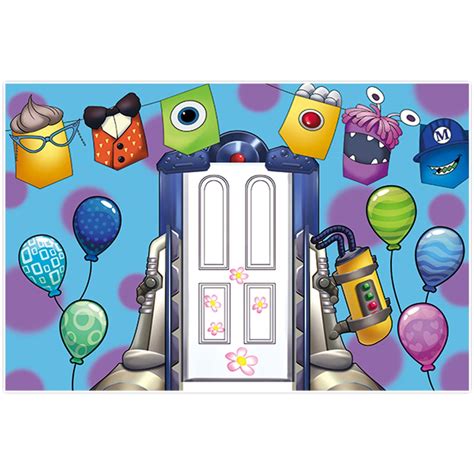 Buy Allenjoy 68" x 45" Cartoon Monsters Party Backdrop Photography ...
