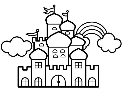 Castle Coloring Pages 的图像结果